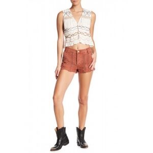 ☀️Free People Great Expectations Shorts in Rosy Coral